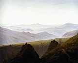 Mountains Canvas Paintings - Morning in the Mountains